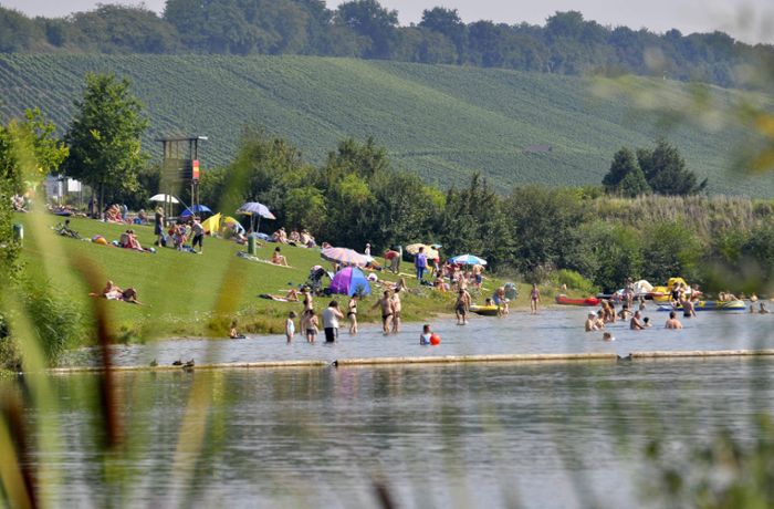 Badeverbot in der Ehmetsklinge: Fäkalien im Wasser –  beliebter Badesee in Zaberfeld gesperrt