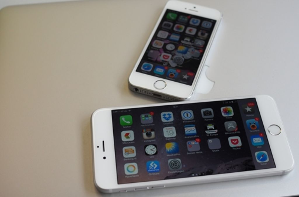 Das neue iPhone 6 Plus ist runder als sein Vorgänger – aber vor allem deutlich größer.