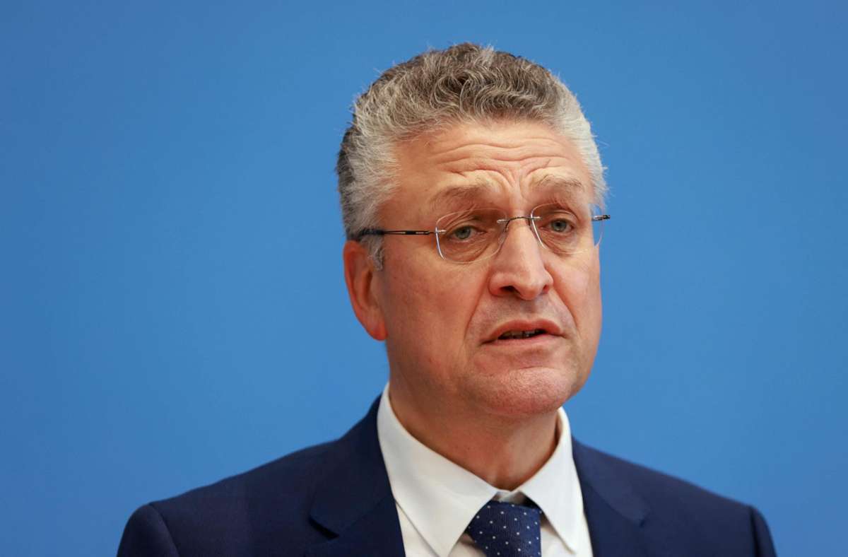 Lothar Wieler, der Präsident des Robert-Koch-Instituts, wird mit Kritik konfrontiert. (Archivbild) Foto: AFP/ODD ANDERSEN