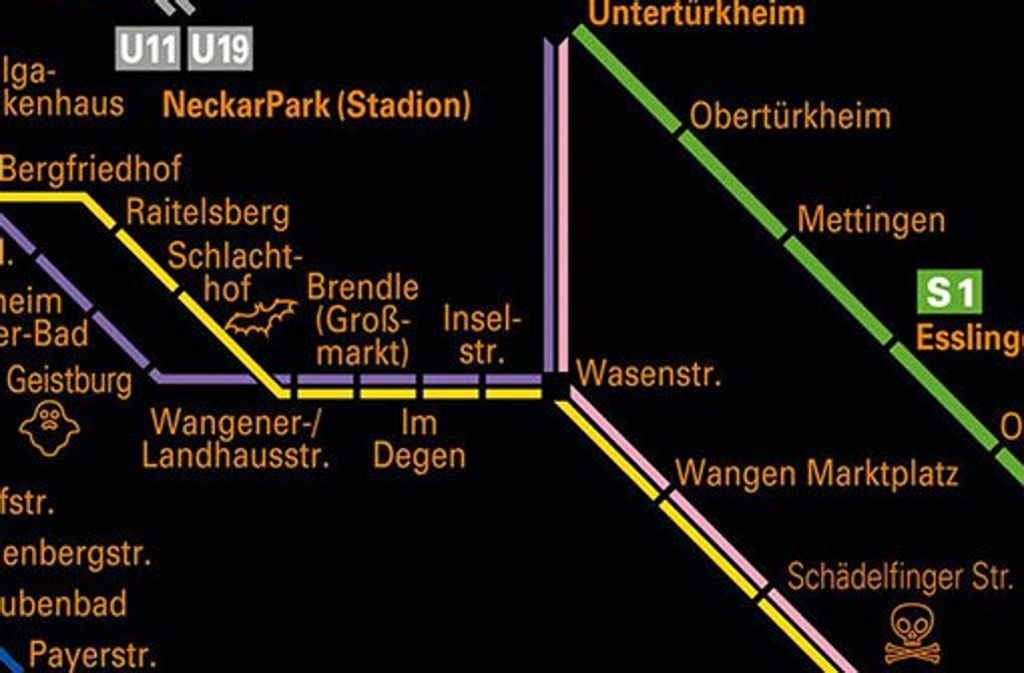 Hier sieht man zwei der umbenannten Haltestellen – „Geistburg“ und „Schädelfinger Straße“.