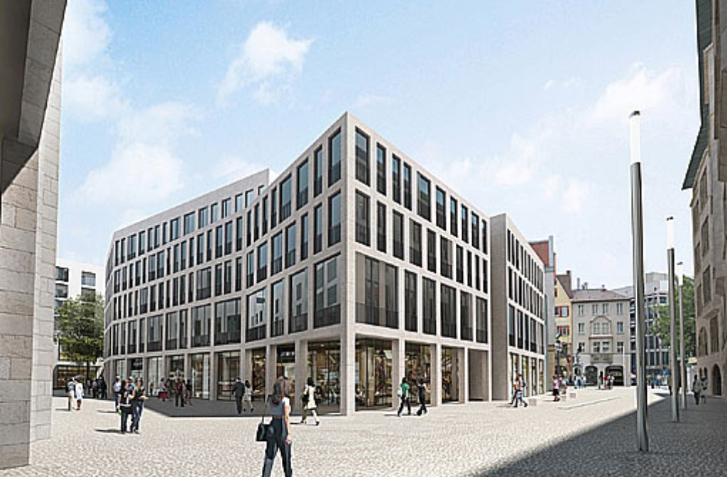 Ein modernes Büro- und Geschäftsgebäude ist anstelle der wenig schmucken Rathausgarage an der Eichstraße geplant.