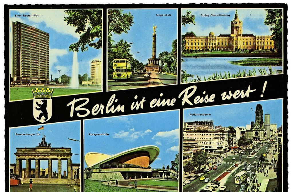 Die Karte als touristische Allzweckwaffe: Hier aus Berlin (mit Mauer) . . .
