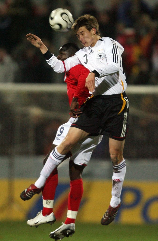 Badstuber im Einsatz für die deutsche U-19-Nationalmannschaft (November 2007).