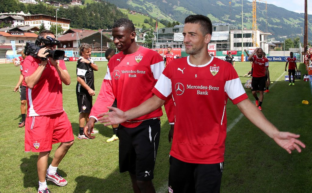 Vedad Ibisevic hängt sich weiter für den VfB Stuttgart ins Zeug.