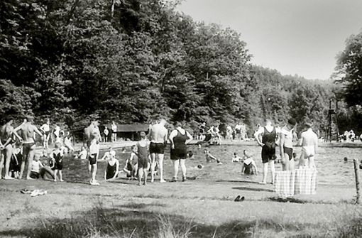 Das Rohrer Waldfreibad in den 1930ern im Schmellbachtal Foto: /Archiv