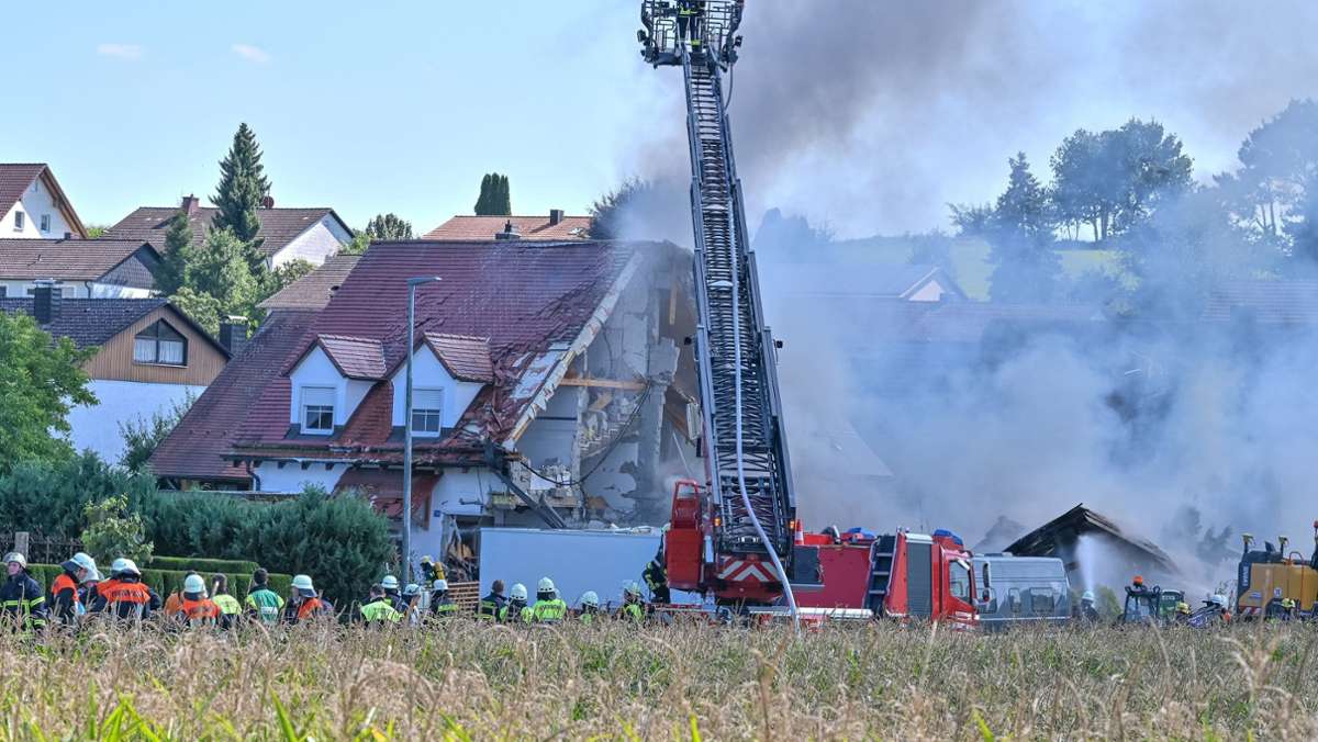 Rohrbach an der Ilm: Zwei Verletzte und zwei Vermisste nach Wohnhaus-Explosion