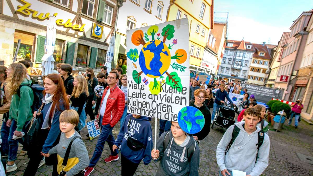 Globaler Klimastreik in Esslingen: Eine neue Generation demonstriert fürs Klima in Esslingen