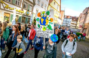 Eine neue Generation demonstriert fürs Klima in Esslingen