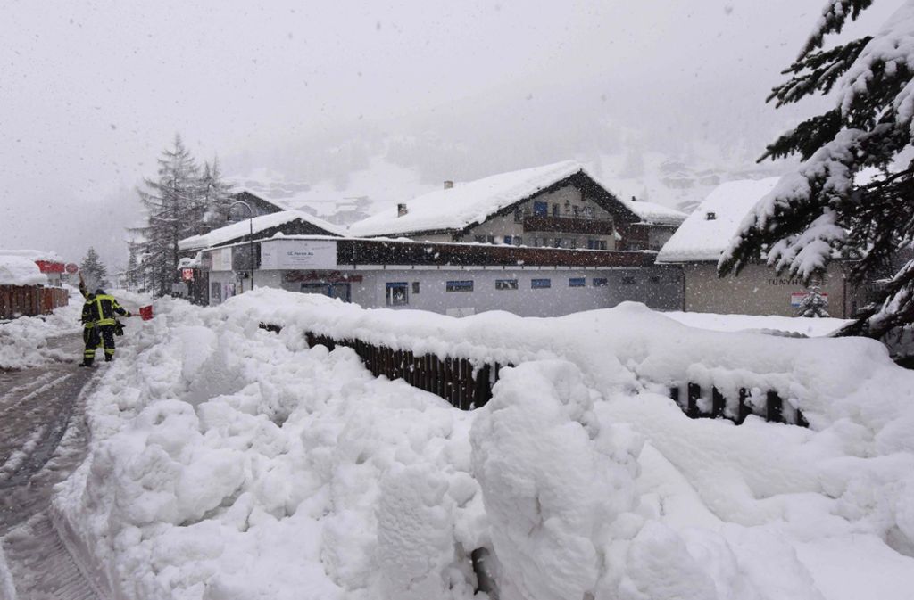 Zermatt versinkt zurzeit im Schnee.