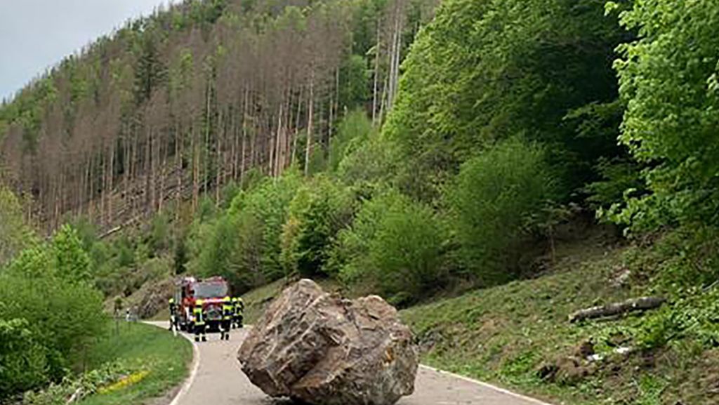 Nach Felssturz im Südschwarzwald: 250 Tonnen Gestein sollen gesprengt werden
