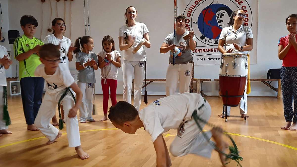 Capoeira in Schmiden: 80 Kinder beim TSV im Training