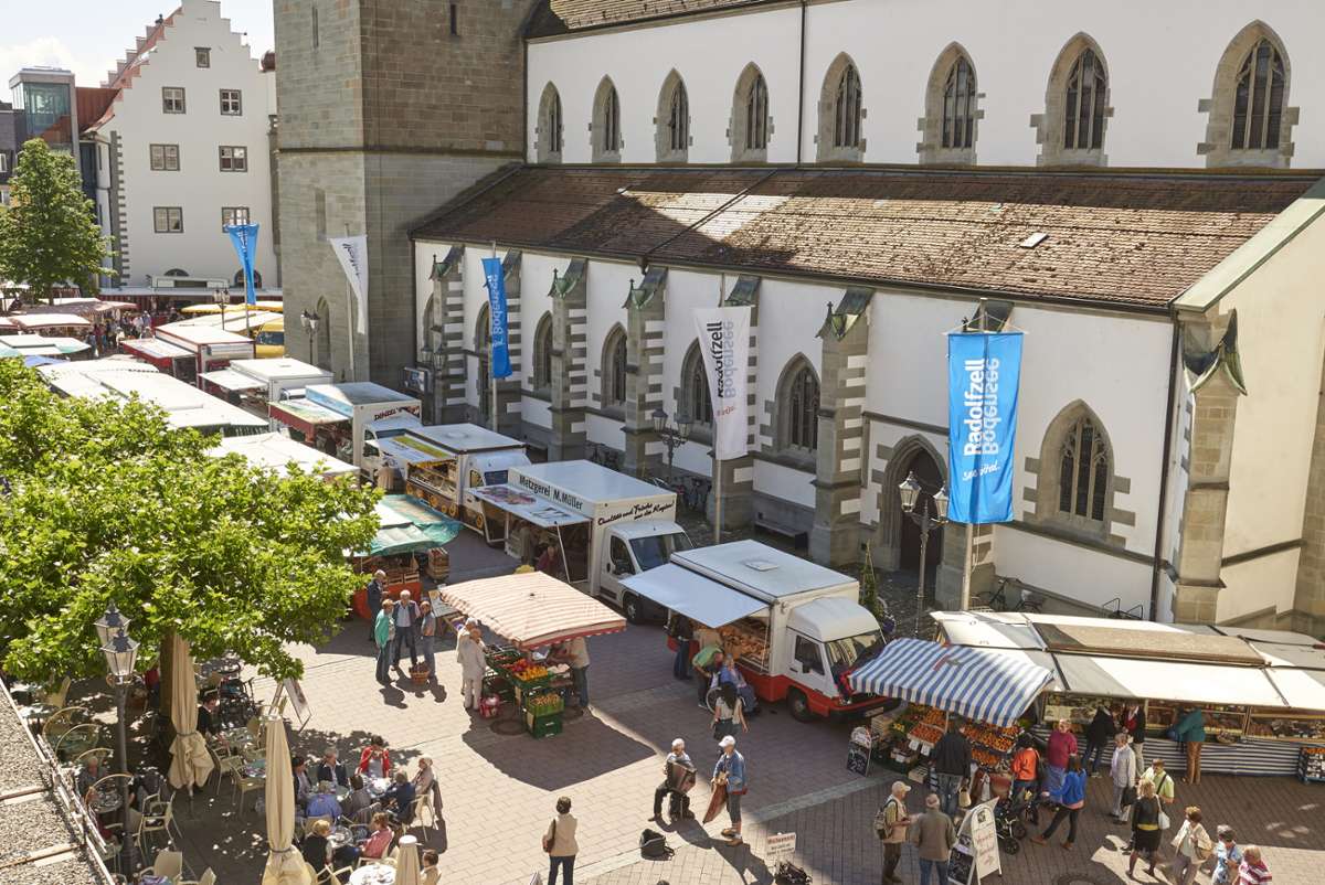 Am Samstag ist Markttag in Radolfzell.