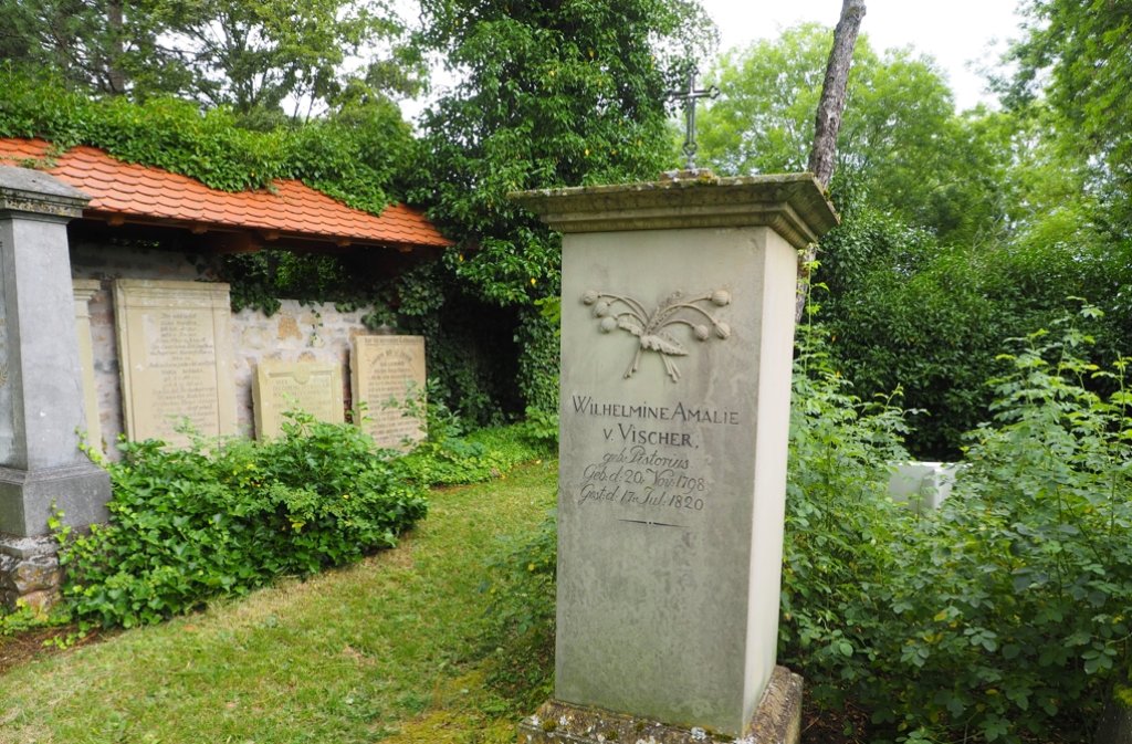 Der alte Friedhof auf dem Ihinger Hof.