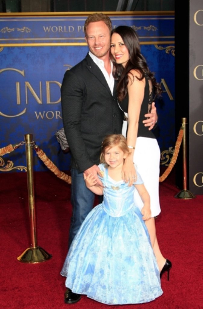 Schauspieler Ian Ziering, seine Frau Erin und ihre Tochter Mia