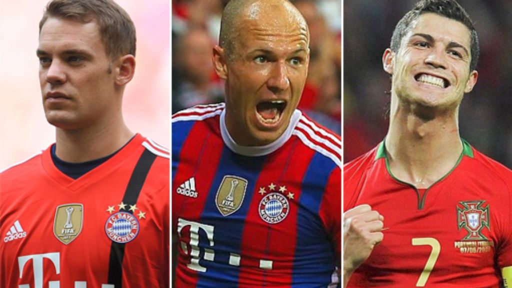 Europas Fußballer des Jahres 2014: Neuer, Robben, Ronaldo - wer wirds?