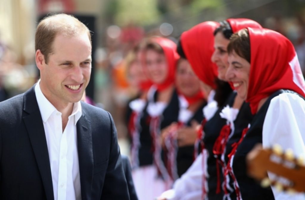 21. September 2014: Statt seiner Frau Kate stattet Prinz William dem Inselstaat Malta einen Besuch ab.