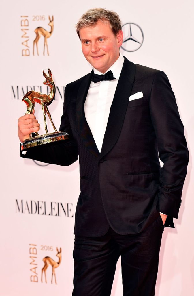 Schauspieler Devid Striesow erhielt den Medienpreis für seine Rolle im Film „Ich bin dann mal weg“....