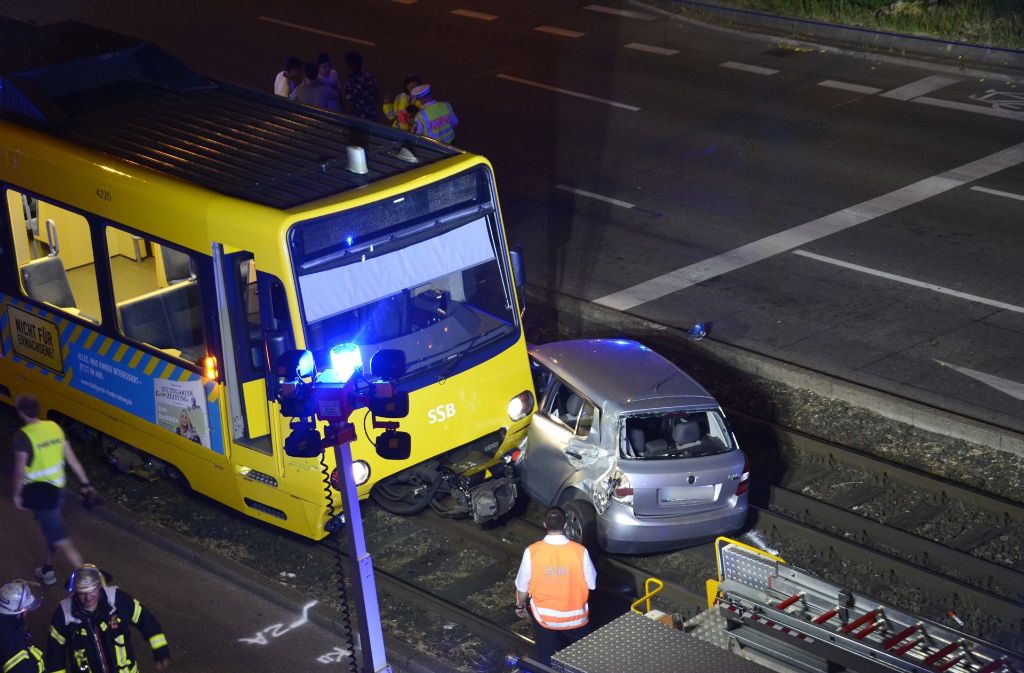 Der Unfall ereignete sich an der Waiblinger-/Daimlerstraße.