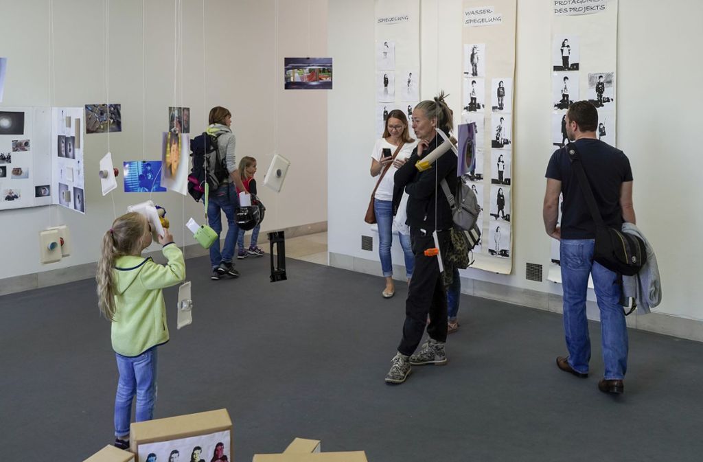 Bereits am Samstag war in der Galerie am Marktplatz die Ausstellung mit Kinderkunst eröffnet worden.