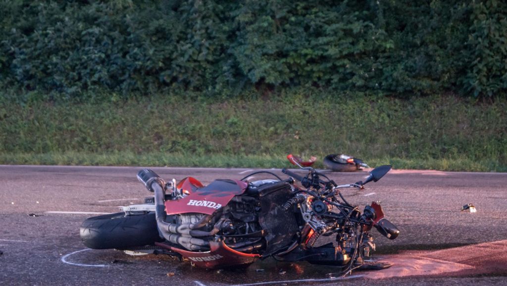 Gemmrigheim: Motorradfahrer bei Zusammenstoß schwer verletzt