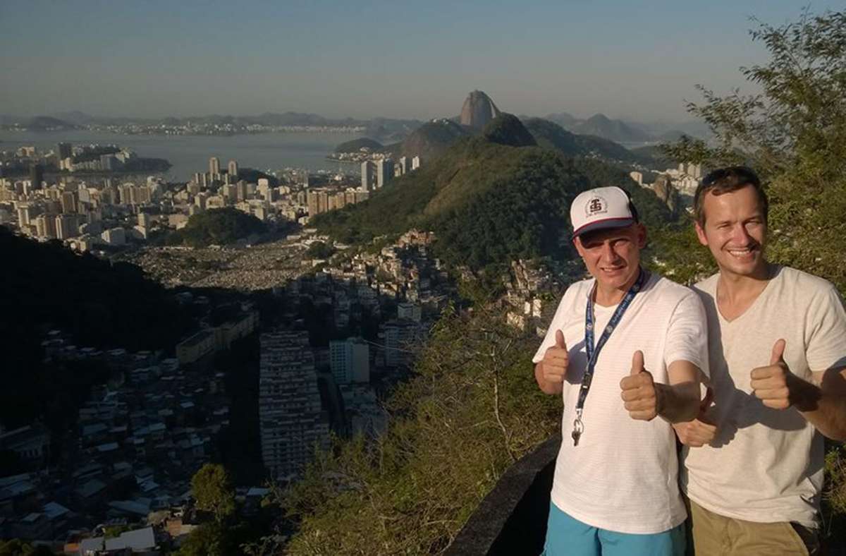 „Börni“ führte deutsche Touristen durch die Favela.