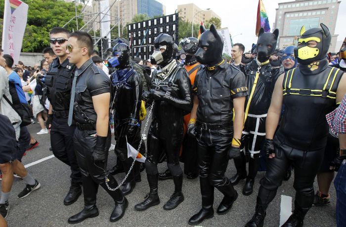 So ausgefallen demonstrieren Homosexuelle in Taipeh