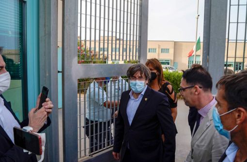 Carles Puigdemont ist wieder auf freiem Fuß. Foto: AFP/GIANNI BIDDAU