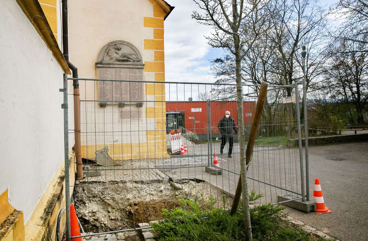 Vor der Sanierung waren Grabungen des Landesdenkmalamts angesetzt.