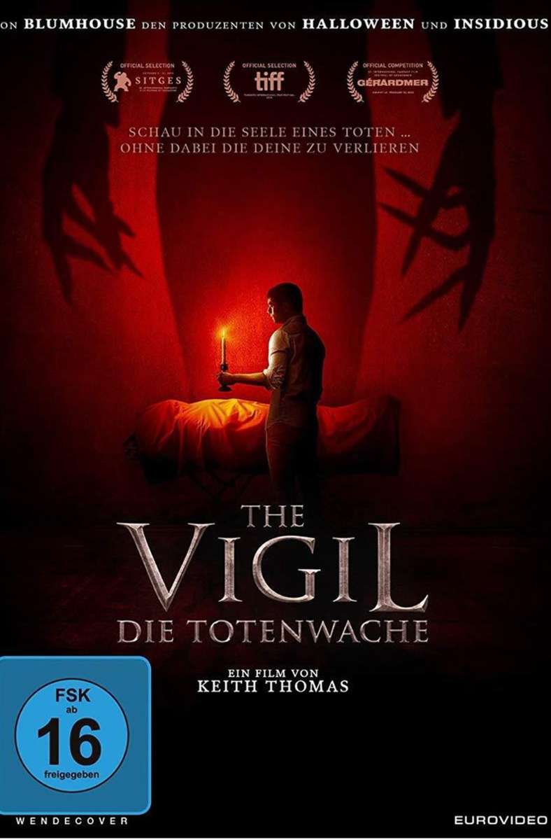 The Vigil. Regie: Keith Thomas. Eurovideo DVD/Blu-ray. 90 Minuten. Bei einer jüdischen Totenwache begegnet dem ungläubigen Yakov ein Dämon. Kluger Horror über die psychischen Langzeitfolgen der Shoa. (kah)
