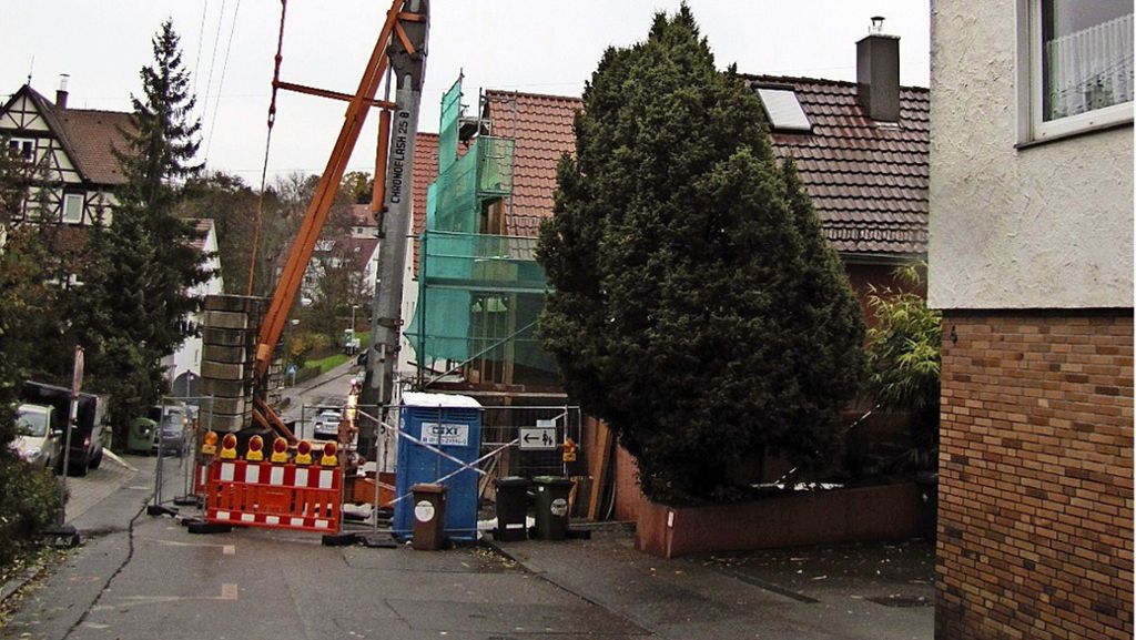 Straße in Plieningen gesperrt: Anwohner ärgern sich  über Baustelle