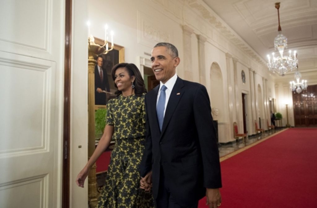 Barack Obama und seine Frau Michelle.