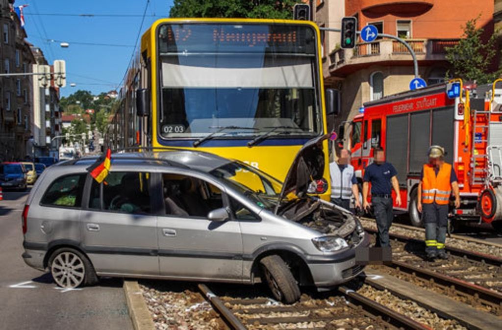 Im Stuttgarter Westen hat es am Donnerstagmorgen einen Stadtbahnunfall gegeben.