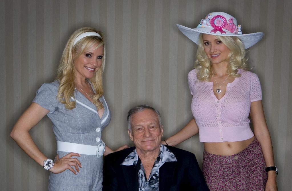 Playboy-Gründer Hugh Hefner hatte immer schöne Frauen um sich.