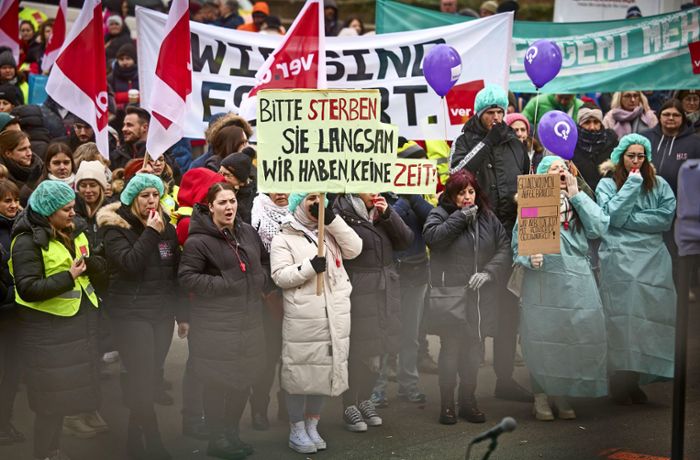 Demo in Waiblingen: Verdi kündigt weitere Streikwelle an
