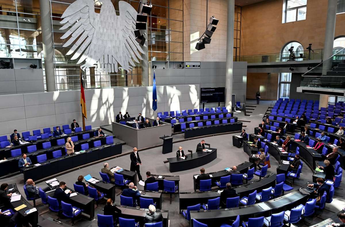 Der Bundestag in Berlin. Foto: dpa/Britta Pedersen