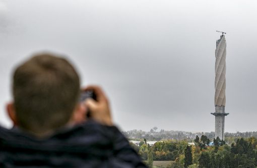 Der neue Testturm ist ein Wahrzeichen in der Landschaft Foto: 7aktuell.de/Andreas Friedrichs