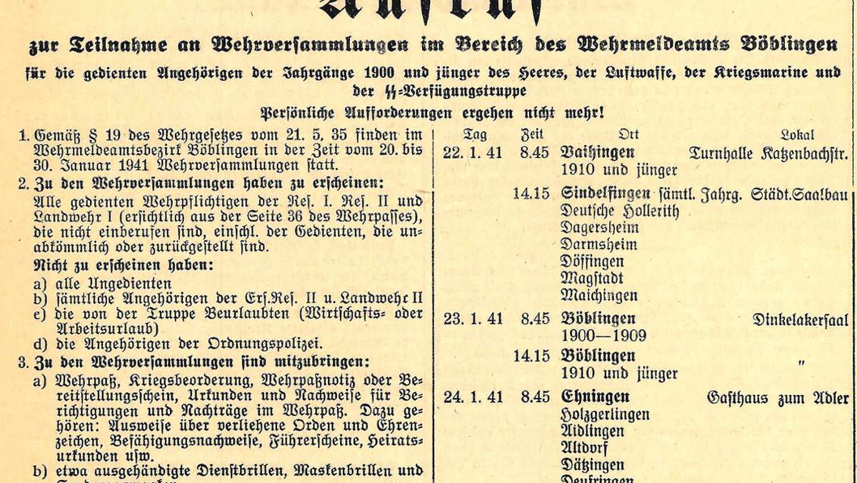Objekt des Monats in Sindelfingen: Nazis überwachten die  Bevölkerung lückenlos