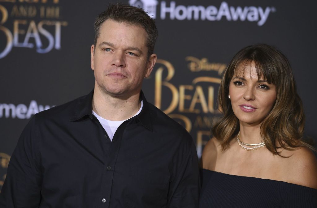 Matt Damon brachte zur Premiere seine Frau Luciana Barroso mit.