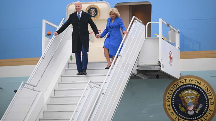 US-Präsident Biden und First Lady Jill in Kanada angekommen