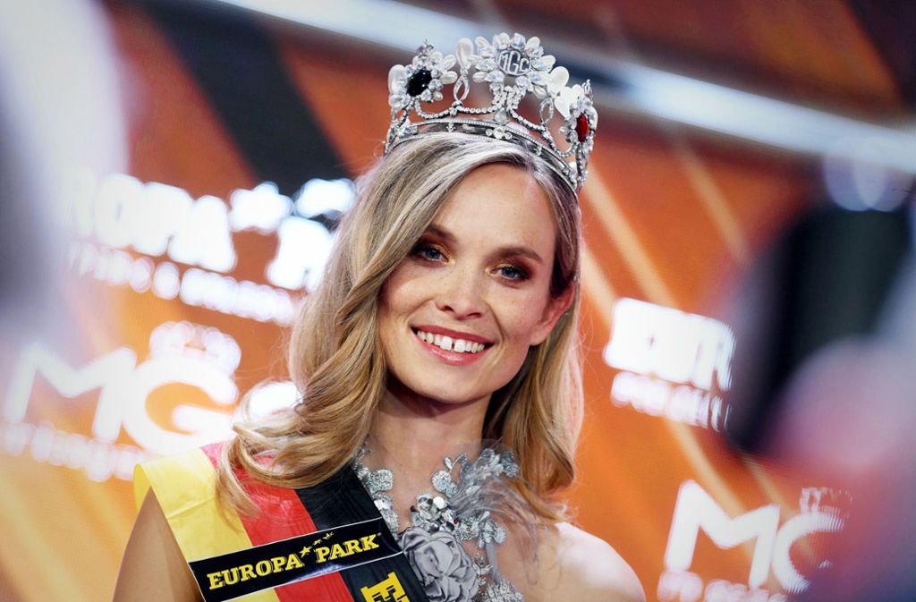 Gekröntes Haupt: Nadine Berneis bei ihrem Sieg bei der Miss-Germany-Wahl im im Februar Foto: dpa/Uli Deck