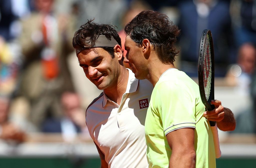 Federer (links) und Nadal: Gegner auf dem Platz, aber auch Freunde