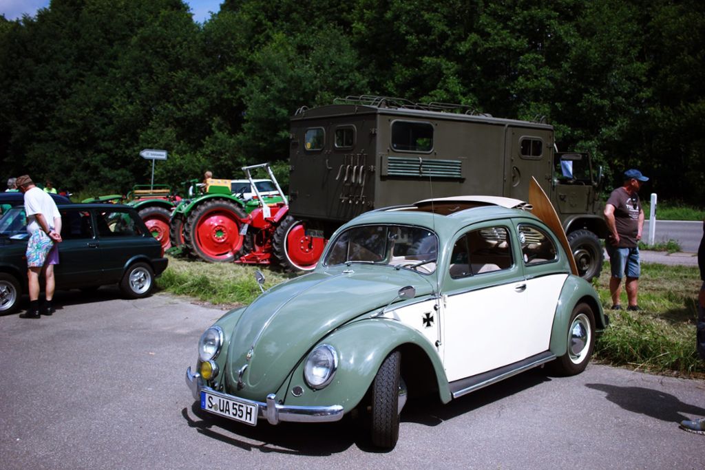 Ein alter VW Käfer.