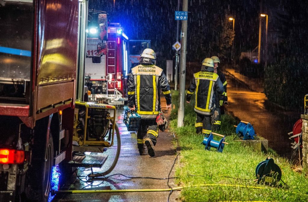 Die Feuerwehr war an mehreren Orten im Kreis Ludwigsburg im Einsatz.