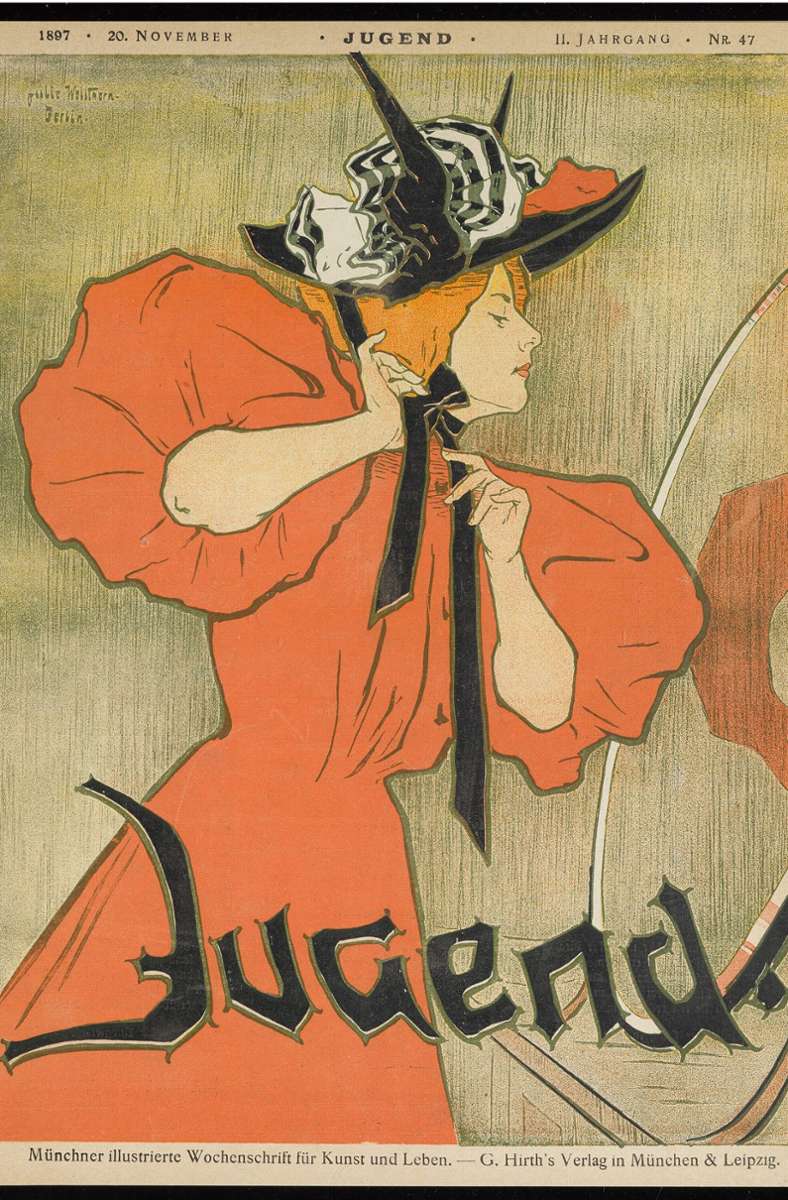 Der Jugendstil feiert auch in Zeitschriften einen Siegeszug: Cover der „Jugend“ 1897.