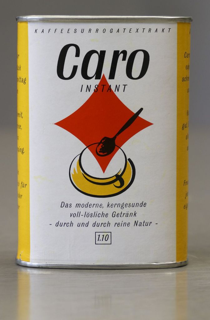 1954 erinnert die Caro-Verpackung ein wenig an eine Öldose.
