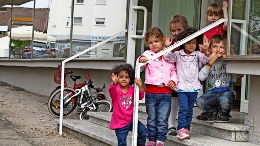 Kindergarten in Heumaden: Spielen hinter Schaufenstern