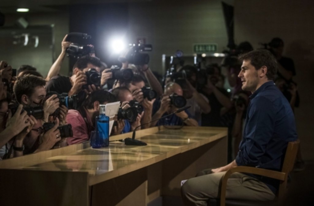 Iker Casillas ließ bei der Abschieds-Pressekonferenz seinen Emotionen freien Lauf.