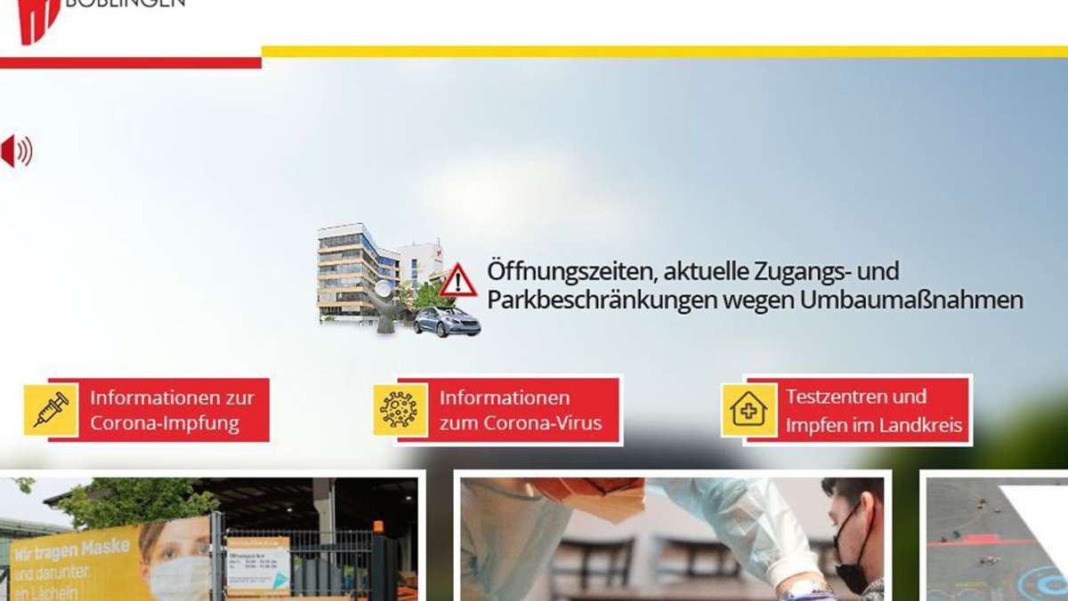 Landratsamt Böblingen: Corona-Infos gibt es auf der Homepage