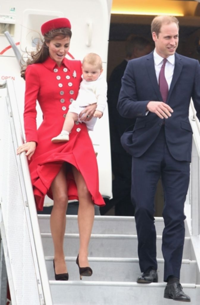 Bei seiner ersten offiziellen Auslandsreise besucht der kleine Prinz im April 2014 gemeinsam mit seinen Eltern Neuseeland.