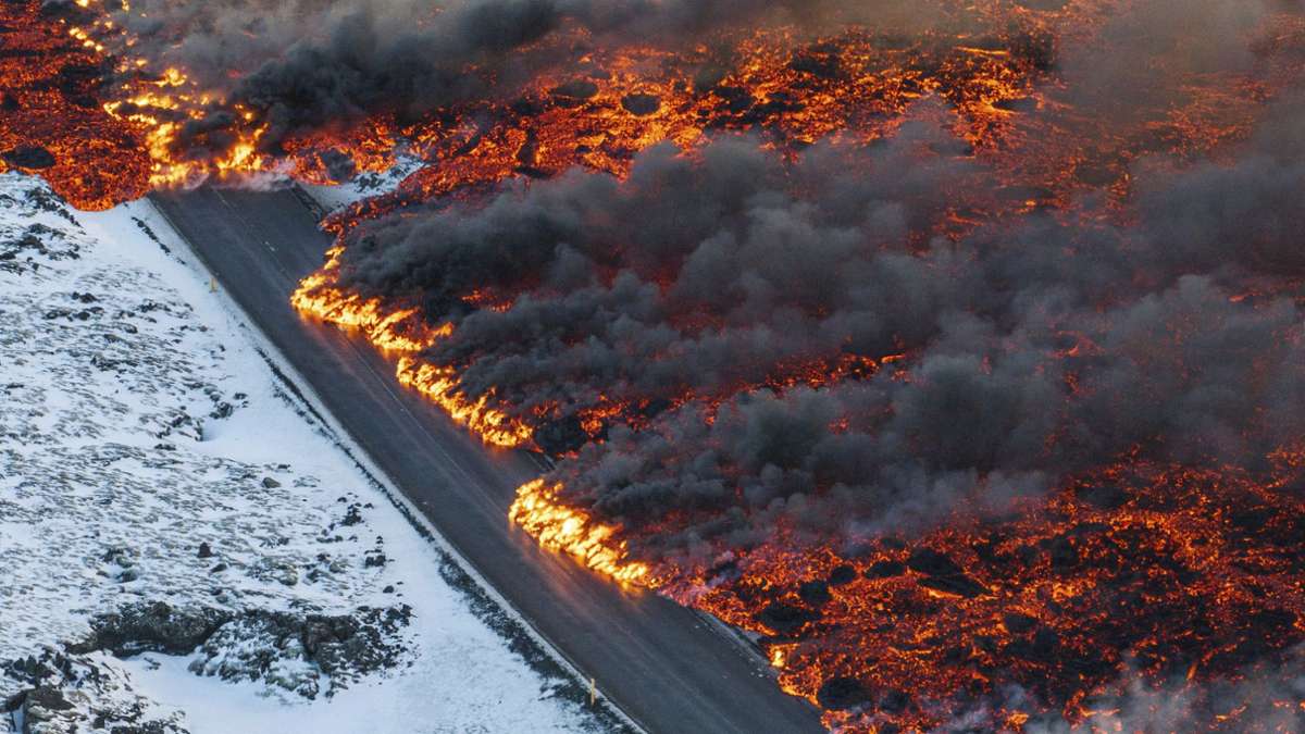 Vulkanausbruch auf Island: Lava kappt Warmwasserversorgung